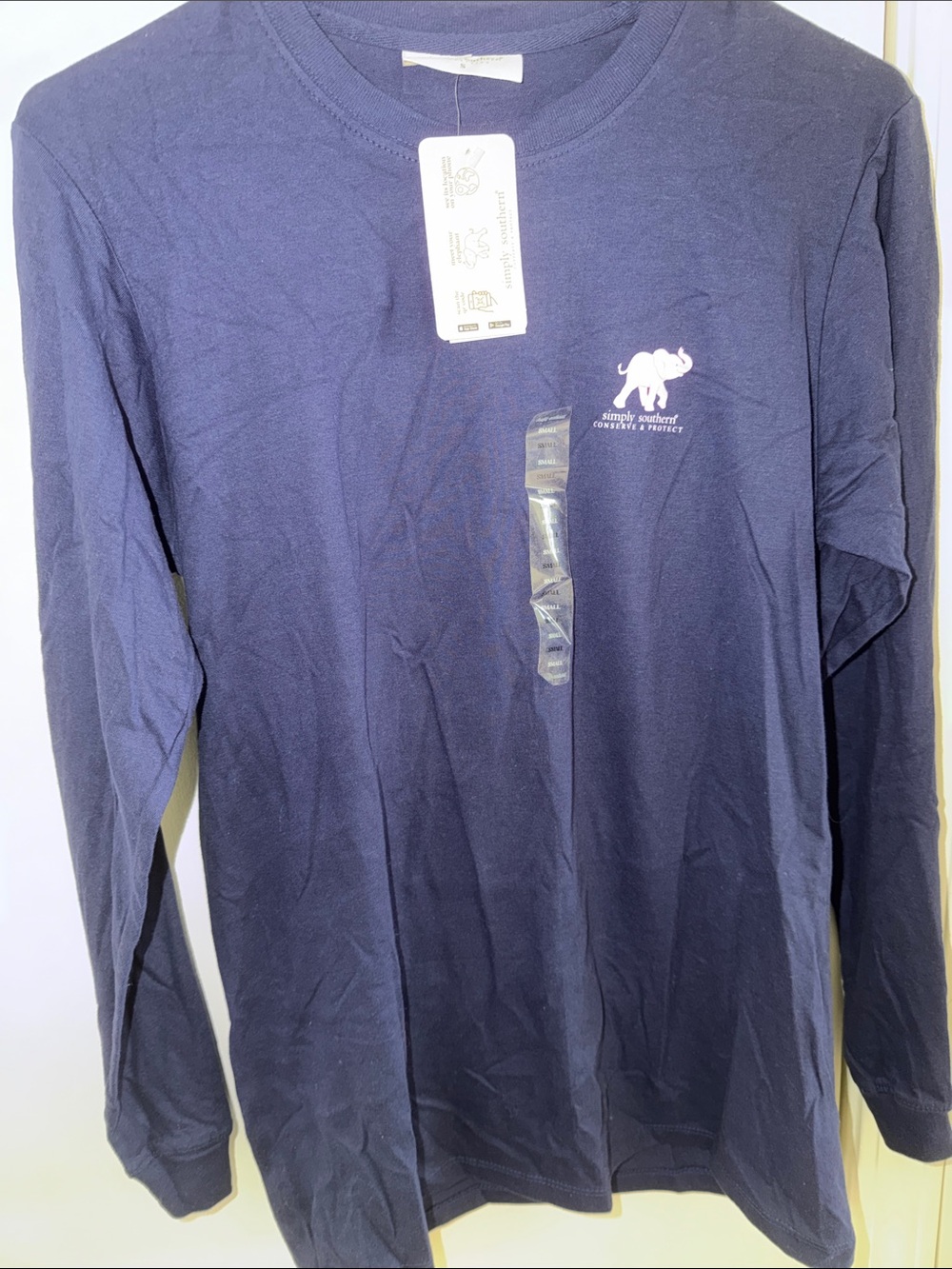 Simply Southern Long Sleeve Navy T-Shirt